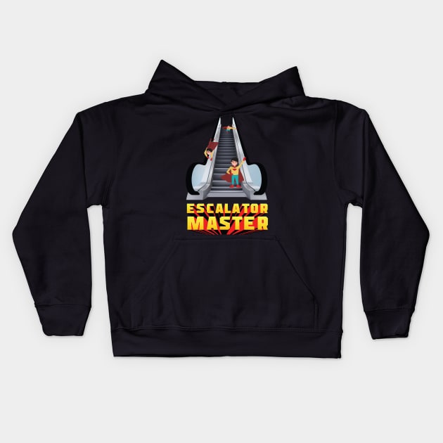 Escalator master Kids Hoodie by Tianna Bahringer